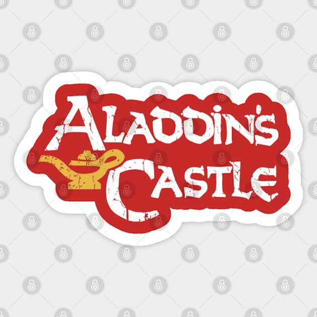 Aladdin's Castle Sticker by Litehouse Tees